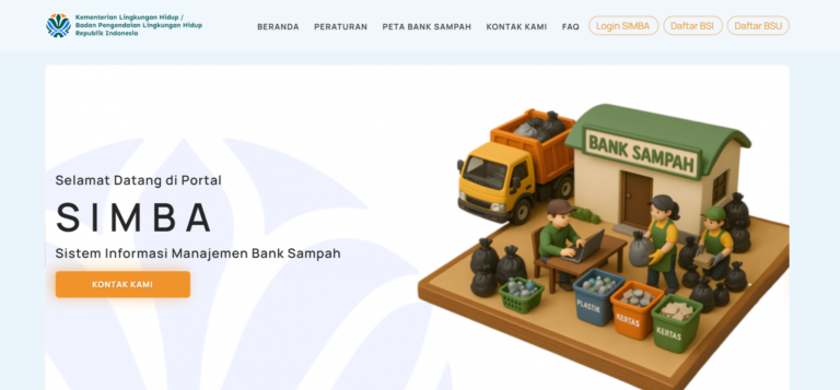 salah satu contoh bank sampah digital milik Kementerian Lingkungan Hidup (KLH)